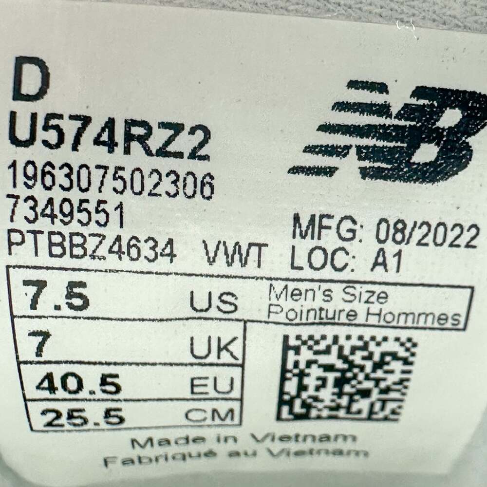NEW! New Balance 574 Tan Light Grey Sneakers Women’s 9 - Picture 12 of 12